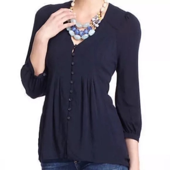 Vanessa Virginia Velvety Soft Light Button Blouse - Picture 2 of 8